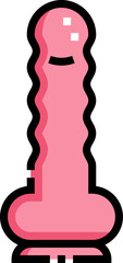 dildo (3) illustration on a white background     