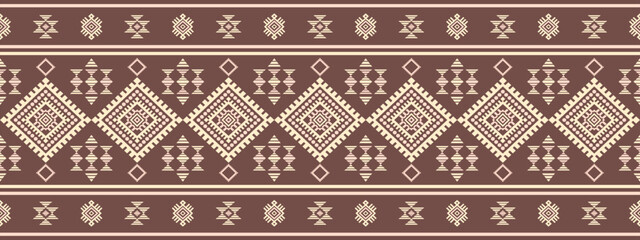 Southwest Native seamless pattern ethnic tribal Aztec geometric Navajo Native American fabric colorful design vector for textile print