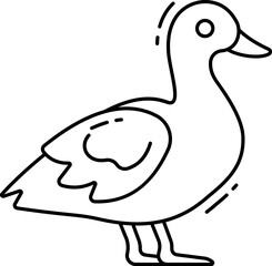 duck illustration on a white background     