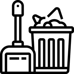 dustpan illustration on a white background     