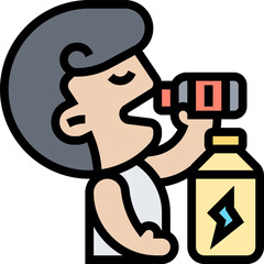 energy drink illustration on a white background     