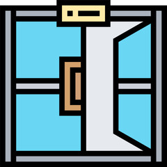 exit illustration on a white background     