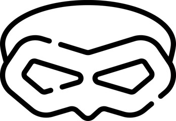 eye mask illustration on a white background     