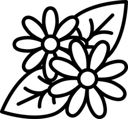 flower illustration on a white background     