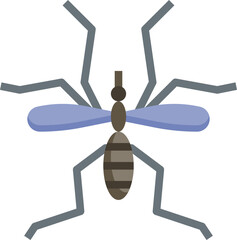 fly illustration on a white background    