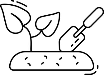 gardening illustration on a white background     