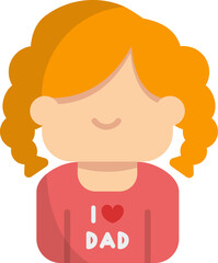 girl illustration on a white background    