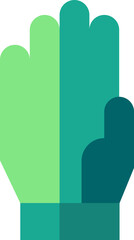 gloves illustration on a white background    