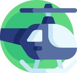 helicopter illustration on a white background    