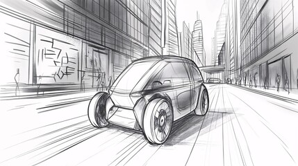 Urban Sketch: Conceptual Electric Vehicle