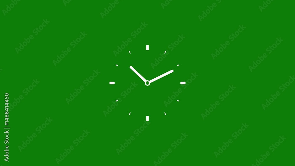 Poster abstract new wall clock animation background,glowing clock animation,clock icon.clock on black. time