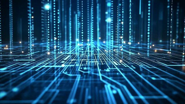 Digital circuit board with binary code