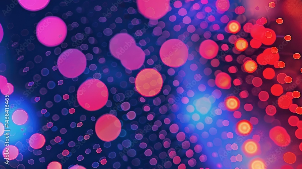 Poster abstract picture of neon light particle with digital technology style design connecting become dynam