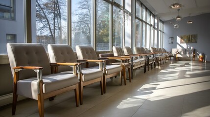 Waiting Room with Large Windows
