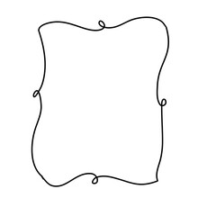 whimsical hand-drawn frames