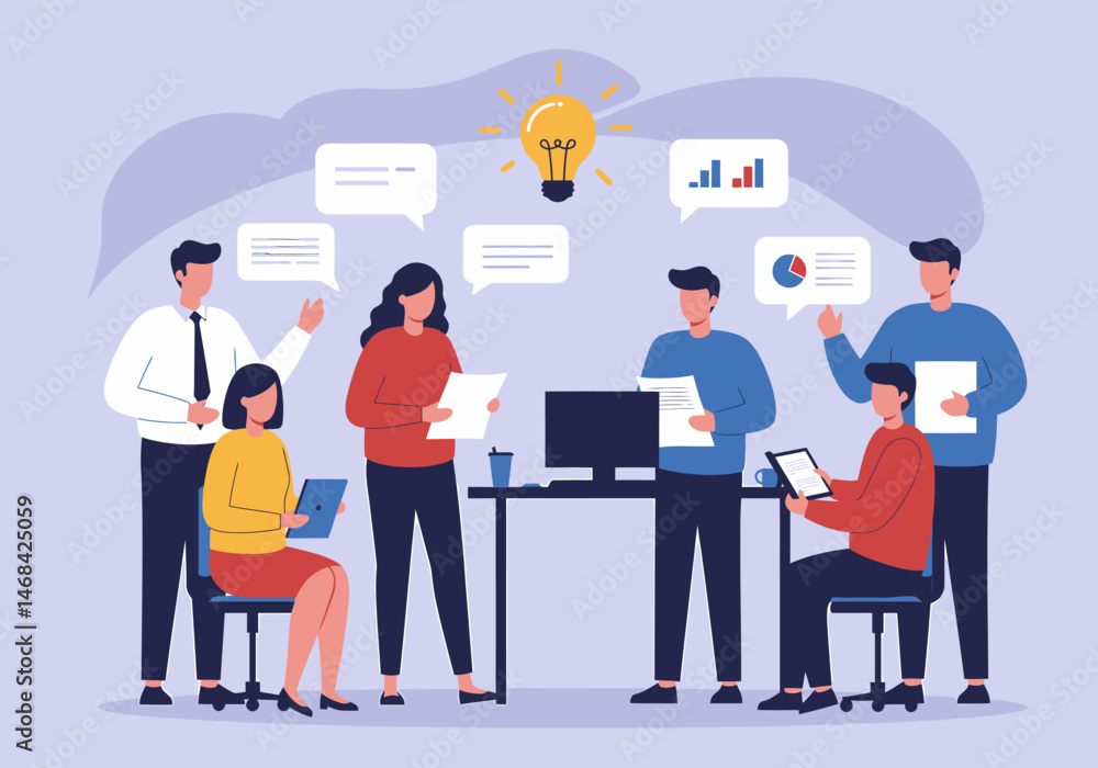 Poster brainstorming session generates innovative solutions in a corporate setting