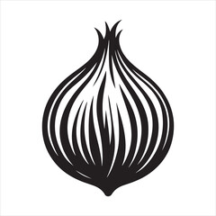 Abstract Garlic Vector Art for Creative Food Projects