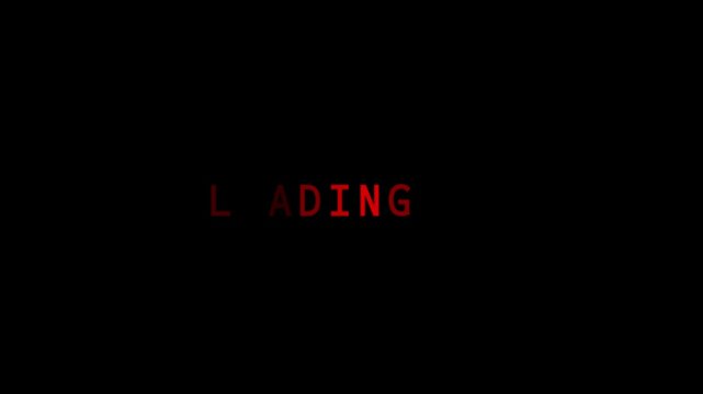 simple circe small to bigger for loading animation, looping dots simple animation video. Simple loading text animation
