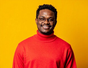 man in red sweater