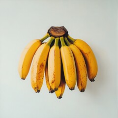 Bunch of yellow bananas isolated on a white background