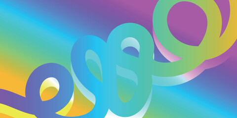 グラデーション　カラフル　幾何学　模様　背景