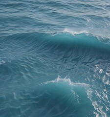Fototapeta premium Serene blue water wave texture Subtle ripples, calming ocean surface , wave, serenity
