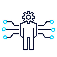 Artificial Intelligence Flat Icon