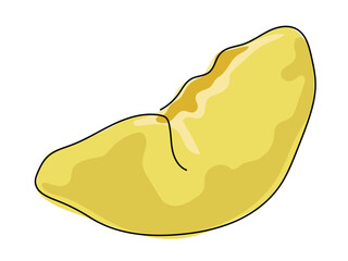 Durian, in continuous line, draws on a white background.