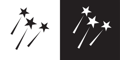 Shooting stars icon.  vector illustration. EPS 10/ AI