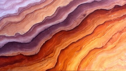 Fototapeta premium Abstract layers of colorful rock formations showcasing natural patterns and textures