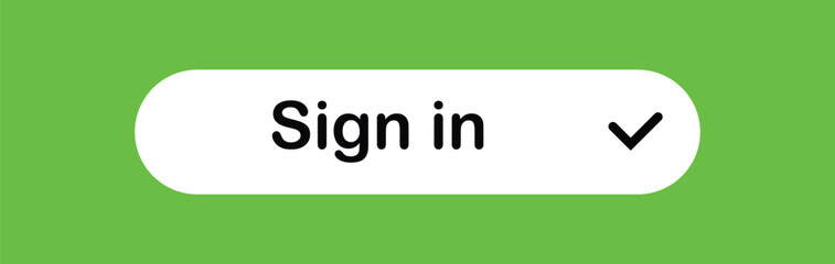  web buttons sign in. Sign up form. Login icon isolated in black and white background.