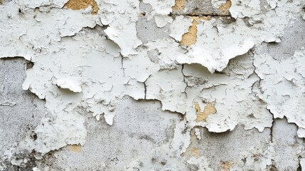 Obraz premium Close-up of peeling paint on a weathered wall. Textured surface reveals layers of age.