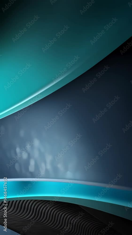 Poster abstract background featuring curved elements with gradient colors and textured surfaces, creating a