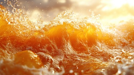 Golden Ocean Waves