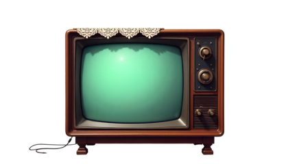 TV or television with transparent background.