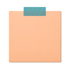 Coral Sticky Note