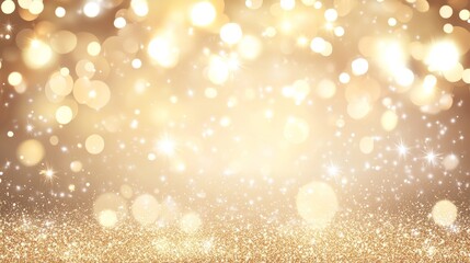 Golden Glitter Background for Festive Celebrations