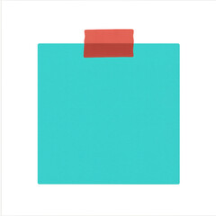 Turquoise Note with Tape