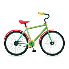 Fototapeta premium Bicycle isolated on a white background.