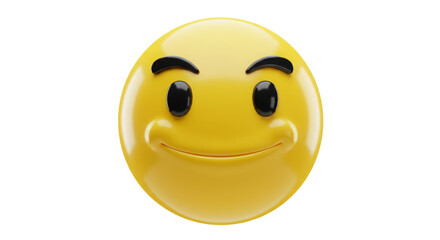 Smirking Yellow Emoji Face