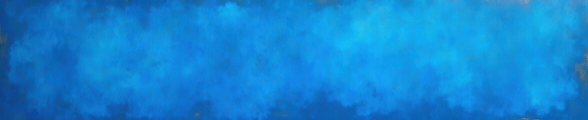 Fototapeta premium Cerulean blue, heavily textured, distressed paint, chipped, canvas, impasto