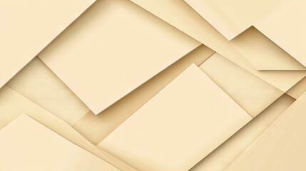 Abstract Geometric Shapes in Beige Tones