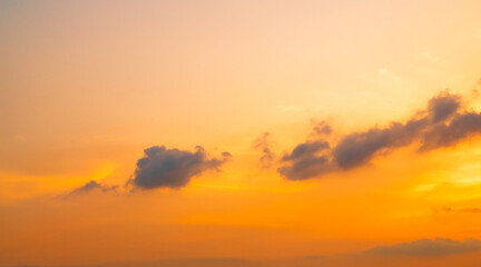 Sky sunset evening sunrise cloud weather dramatic landscape goldent and indigo color gradient...