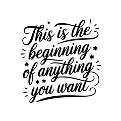 This is the beginning of anything you want. Vector Design Isolated on White Background