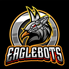 Illustration vector grapich of eagle robotic perfect for mascot logo design 