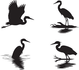 Heron Silhouette SVG – Elegant Bird Design for Nature Crafts & Decor"

"Great Blue Heron Clipart – Minimalist Bird Art for Shirts & Prints"

"Flying Heron SVG – Wildlife Silhouette for Cricut & DIY Pr