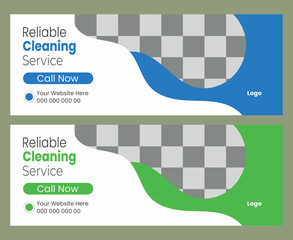  Facebook cover design for cleaning services 
