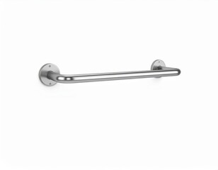 Shining stainless steel single handle towel bar, modern bathroom essential for sleek organization