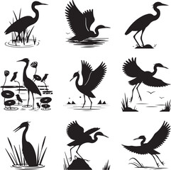 Heron Silhouette SVG &ndash; Elegant Bird Design for Nature Crafts & Decor"

"Great Blue Heron Clipart &ndash; Minimalist Bird Art for Shirts & Prints"

"Flying Heron SVG &ndash; Wildlife Silhouette for Cricut & DIY Pr