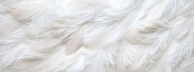 Fototapeta premium Delicate white feather texture with ethereal lighting